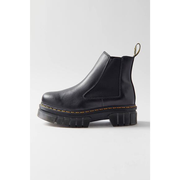 Dr Martens Audrick Platform Chelsea Boot - Us 7/Eu 37 - Black - Nappa Lux - Picture 2 of 7